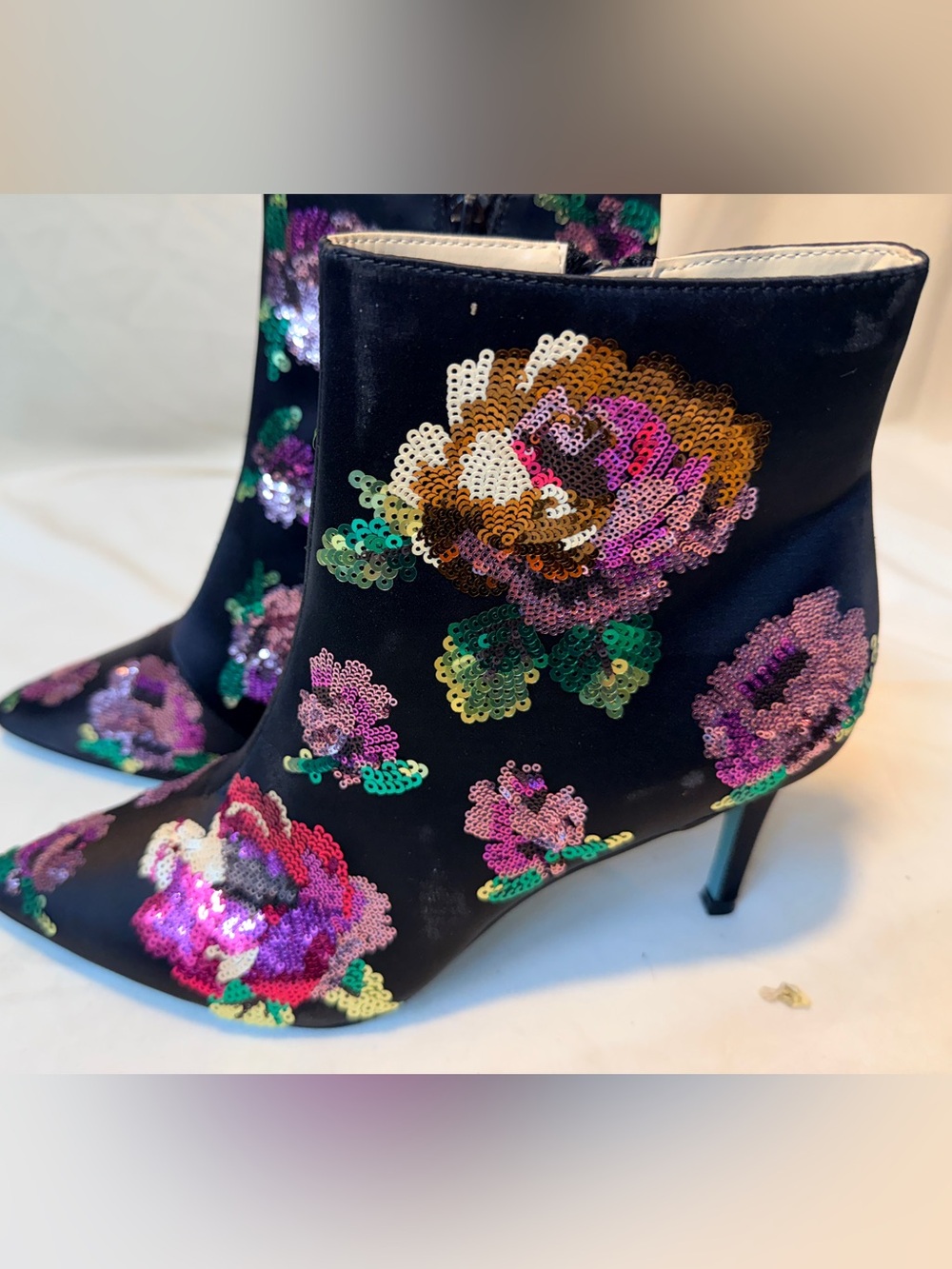 Betsy Johnson Sequin Stiletto Boot
